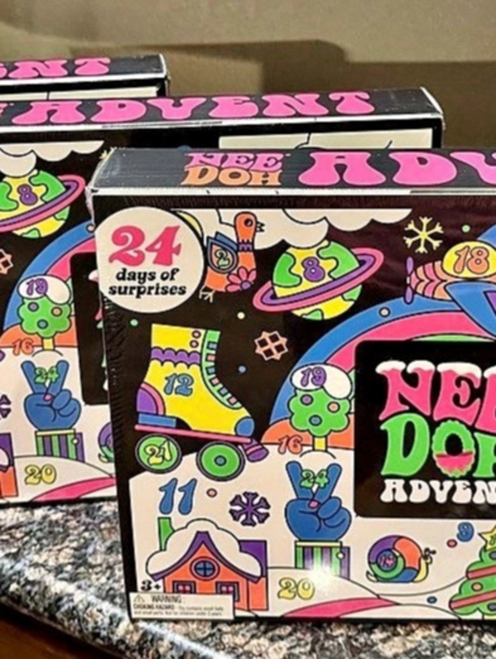 NeeDoh Advent Calendar 24-Day Set of 3